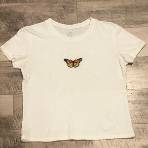 brandy melville butterfly t-shirt!